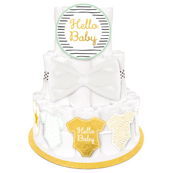 Diaper Cake Decoration Kit Hello Baby 5 Parts Diaper Cake Decoration Kit Hello Baby 5 Parts
