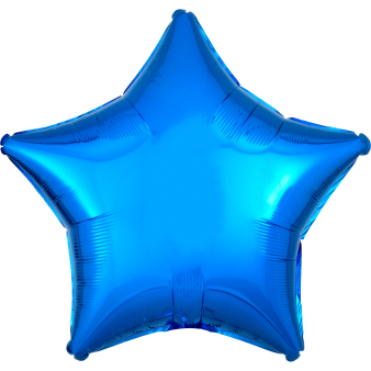 Standard Metallic Blue Star Foil Balloon C16 Packaged 48 cm Standard Metallic Blue Star Foil Balloon C16 Packaged 48 cm
