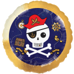 Standard Pirates Map Foil Balloon S40 Packaged 43 cm