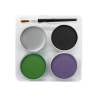 Aqua Kit Witch (4 x Face Paint 3.5 g / 1 Brush)