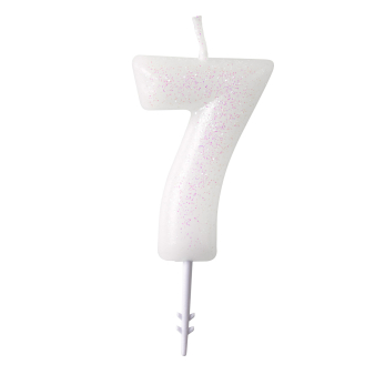 Numeral Candle 7 Glitter Height 6.5 cm Numeral Candle 7 Glitter Height 6.5 cm