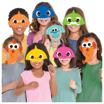 8 Masks Baby Shark Paper 8 Masks Baby Shark Paper