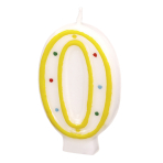 Numeral Candle 0 Height 7.3 cm