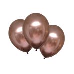 6 Latex Balloons Satin Luxe Rose Copper 27.5cm/11"