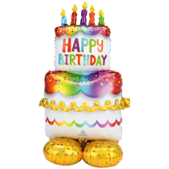 AirLoonz Birthday Cake Foil Balloon P71 Packaged 68 cm x 134 cm AirLoonz Birthday Cake Foil Balloon P71 Packaged 68 cm x 134 cm