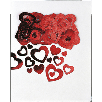 Confetti Die-Cut Hearts Metallic Foil 14 g Confetti Die-Cut Hearts Metallic Foil 14 g