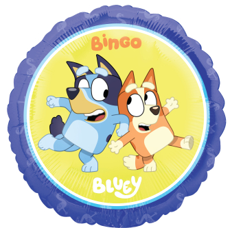 Standard Bluey Foil Balloon S60 Packaged 43 cm