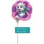 Mini Shape Paw Patrol Skye & Everest Foil Balloon A30 Bulk 20 cm x 20 cm
