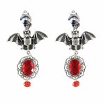 Costume Accessory Earrings Ruby Bat