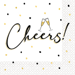 16 napkins "Cheers" 33cm x 33cm