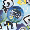 8 Plates Battle Royale Round Paper 23 cm