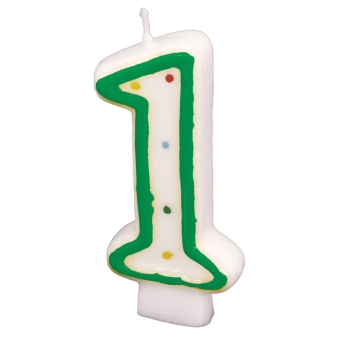 Numeral Candle 1 Height 7.3 cm Numeral Candle 1 Height 7.3 cm