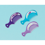 12 Hair Combs Mermaid Wishes Plastic 9.3 x 3.9 cm