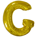 Large Letter G Gold Foil Balloon N34 Packaged 84 cm x 74 cm