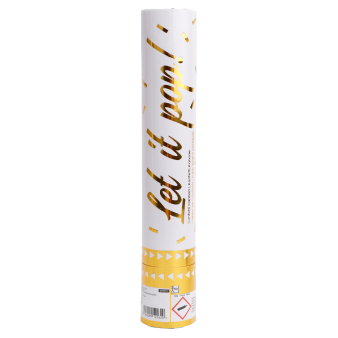 Confetti Cannon Gold Rectangular Foil 28 cm Confetti Cannon Gold Rectangular Foil 28 cm