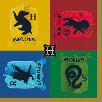 16 Napkins Harry Potter House s 33 x 33 cm 16 Napkins Harry Potter House s 33 x 33 cm