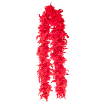 Costume Accessory Deluxe Feather Boa Red One Size