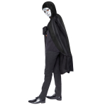 Costume Accessory Black Hooded Cape One size