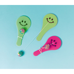 12 Paddle Balls Plastic 12.1 x 5.5 cm