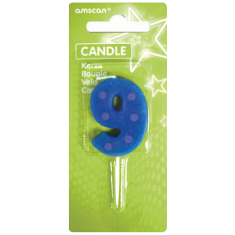 Candle 9 Dots & Stripes Height 7.6 cm Candle 9 Dots & Stripes Height 7.6 cm
