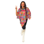Adult Costume 60's Hippy Poncho Onesie