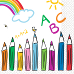 20 Napkins School Start 33 x 33 cm