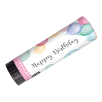 2 Party Popper Happy Birthday Pastel Plastic / Paper 15 cm