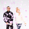 Confetti Cannon Pink Round Paper 28 cm