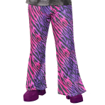Adult Costume Disco Fever Zebra Flares Size M/L