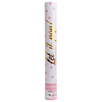 Confetti Cannon Pink Round Paper 40 cm Confetti Cannon Pink Round Paper 40 cm