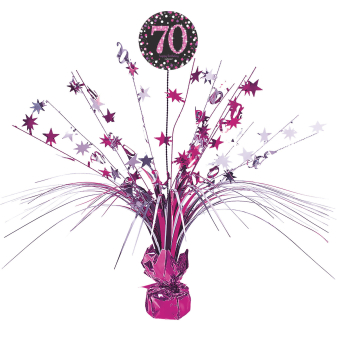 Spray Centrepiece 70 Sparkling Celebration - Pink Foil / Paper 45.7 cm