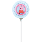 9" Mini Peppa Pig Foil Balloon A20 Bulk 9"/23 cm
