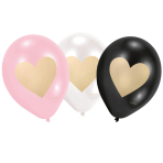 6 Latex Balloons Everyday Love 22.8 cm / 9"