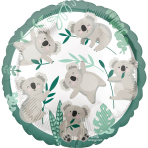 Standard Koala Foil Balloon S40 Packaged 43 cm