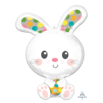 SuperShape Spotted Bunny Foil Balloon P35 Packaged 58 cm x 73 cm