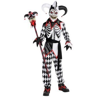 Teen Costume Sinister Jester Boy Age 14-16 Years Teen Costume Sinister Jester Boy Age 14-16 Years