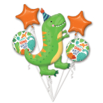 Bouquet Dino-Mite Party Foil Balloon P75 Packaged -