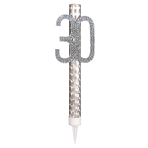 Fountain Milestone 30 incl.   cake topper (with rhinestones)