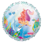 Standard Iridescent Magical Ocean Foil Balloon C40 Packaged 45 cm