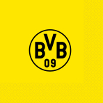 20 Napkins BVB Dortmund 2025, 33 x 33 cm