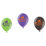 6 Latex Balloons Happy Halloween 27.5 cm / 11"