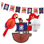 Decoration Kit (1 Flag Banner and 3 Honeycombs) Pirates Map