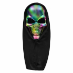 Mask Electroplate Skull Hood One size