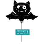Mini Shape Black Bat Foil Balloon A30 Bulk