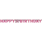 Letter Banner 50 Sparkling Celebration - Pink Foil 213 x 16.2 cm