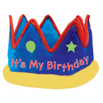 Crown It's My Birthday Fabric 57.7 x 13.9 cm