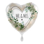 Standard Mr. & Mrs. Natural Foil Balloon PL40 Packaged 45 cm