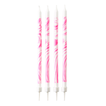 12 Candles Birthday Marbled Pink Height 12 cm 12 Candles Birthday Marbled Pink Height 12 cm
