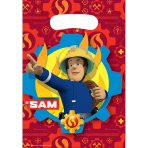 8 Party Bags Fireman Sam - 2017 Plastic 23.4 x 16.2 cm