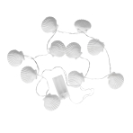 LED Chain of Lights Surf Party Plastic Shells 140 cm